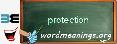 WordMeaning blackboard for protection